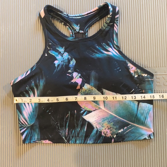 Fabletics Clara Sports Bra Size Medium Tropical Print - Picture 4 of 5